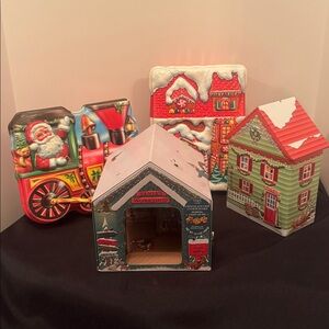 Vintage Christmas Tin Collection